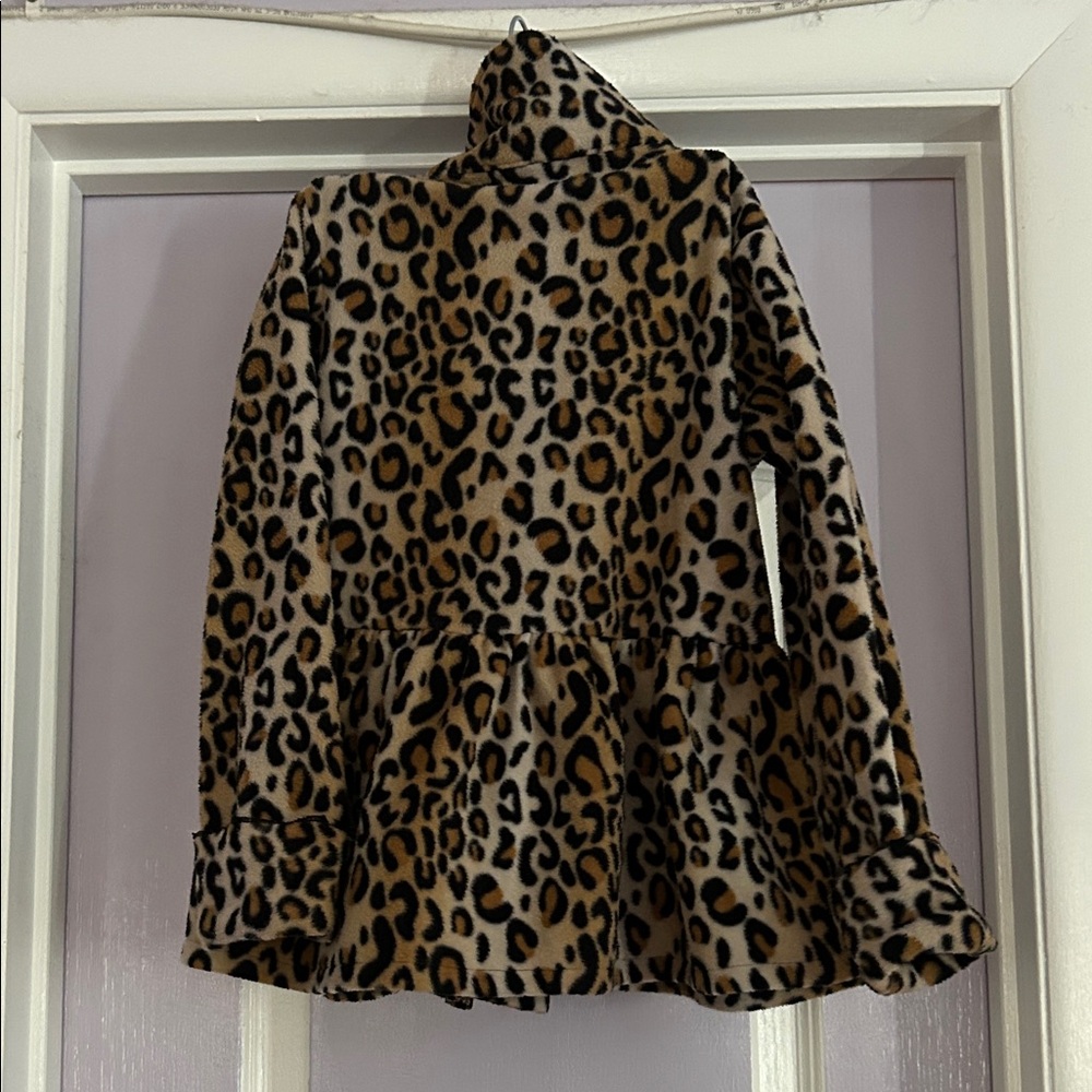 Leopard Print Kids Jacket by Nannette size 6x - Picture 2 of 2